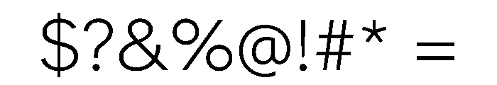 Atkinson Hyperlegible Next ExtraLight Font OTHER CHARS