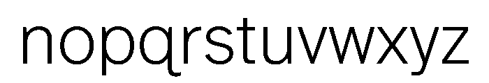Atkinson Hyperlegible Next ExtraLight Font LOWERCASE