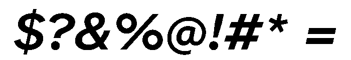 Atkinson Hyperlegible Next SemiBold Italic Font OTHER CHARS
