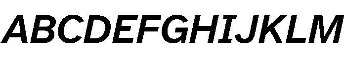 Atkinson Hyperlegible Next SemiBold Italic Font UPPERCASE
