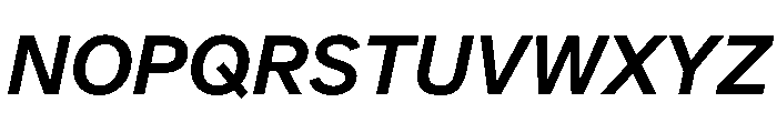 Atkinson Hyperlegible Next SemiBold Italic Font UPPERCASE
