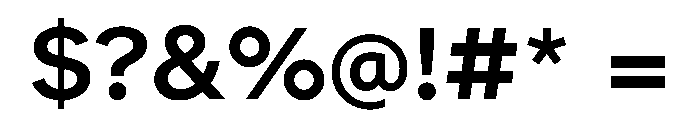 Atkinson Hyperlegible Next SemiBold Font OTHER CHARS