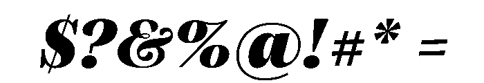 Atlante Variable Heavy Italic Font OTHER CHARS