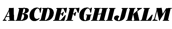 Atlante Variable Heavy Italic Font UPPERCASE