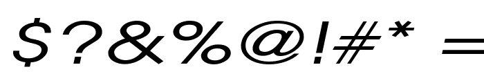 Atilla Extended Italic Font OTHER CHARS