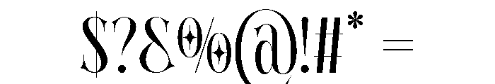 AT - Monarch Regular Font OTHER CHARS