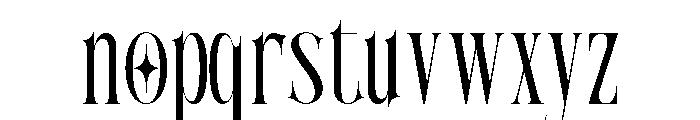 AT - Monarch Regular Font LOWERCASE