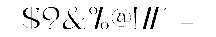 Atabrine Font OTHER CHARS