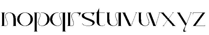 Atabrine Font LOWERCASE