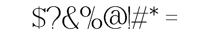Atelier Blume Regular Font OTHER CHARS