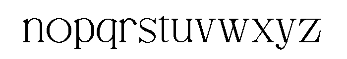 Atelier Blume Regular Font LOWERCASE