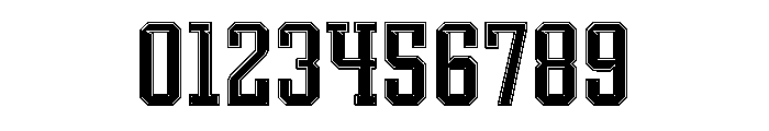 Athlete College Frame Line Font OTHER CHARS