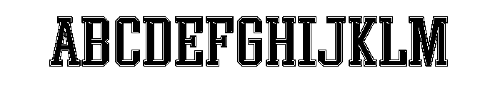 Athlete College Frame Line FONT