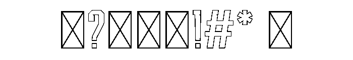 Athlete College Outline Font OTHER CHARS