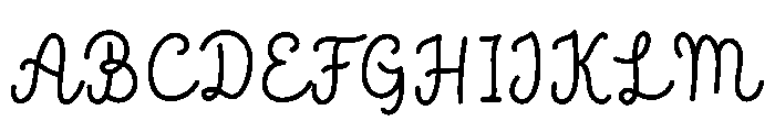 Athlete College Script Font UPPERCASE