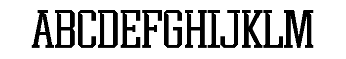 Athlete College Font UPPERCASE