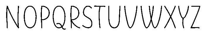 Athletic Children Regular Font LOWERCASE