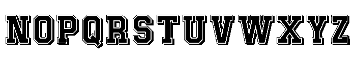 Athletic Jersey Regular Font UPPERCASE