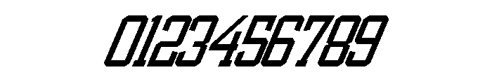Athletic Varsity Italic Font OTHER CHARS