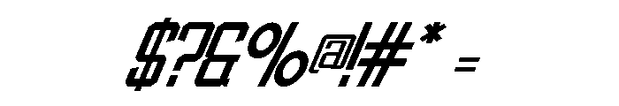 Athletic Varsity Italic Font OTHER CHARS