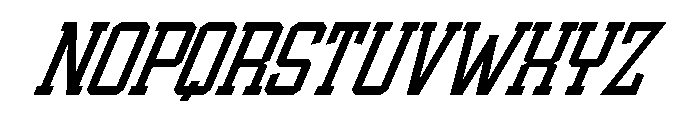 Athletic Varsity Italic Font UPPERCASE
