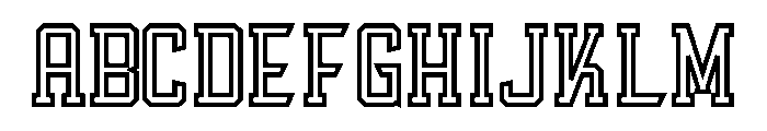 Athletic Varsity Outline FONT