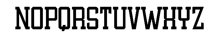 Athletic Varsity Regular Font LOWERCASE