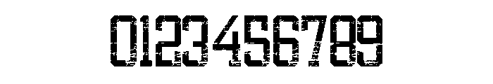 Athletic Varsity Texture Font OTHER CHARS