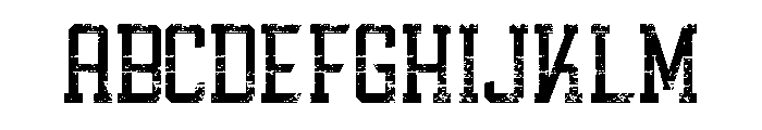 Athletic Varsity Texture Font UPPERCASE