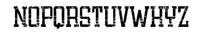 Athletic Varsity Texture Font UPPERCASE