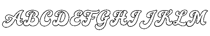 AtlantaLine-Regular Font UPPERCASE