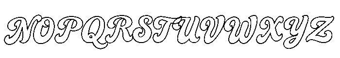 AtlantaLine-Regular Font UPPERCASE