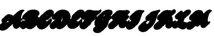 AtlantaShadow-Regular Font UPPERCASE