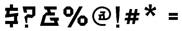 Atlas Code Regular Font OTHER CHARS