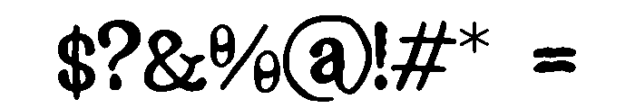 Atreus Font OTHER CHARS