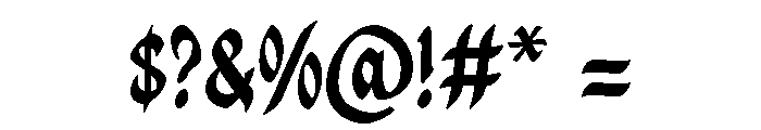 Atronis Regular Font OTHER CHARS