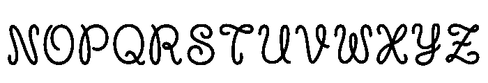 Attal Regular Font LOWERCASE