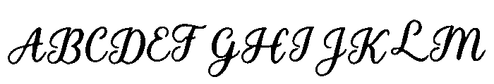 Attalee Font UPPERCASE