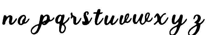 Attalee Font LOWERCASE