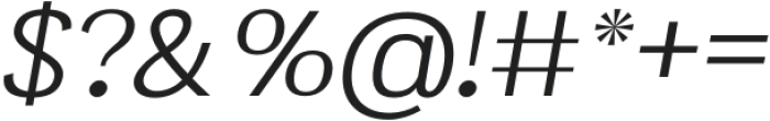 AT Nevalo Extralight Italic otf (200) Font OTHER CHARS