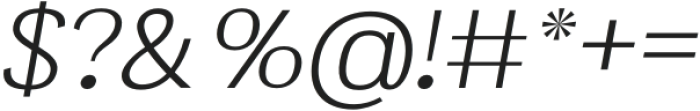 AT Nevalo Thin Italic otf (100) Font OTHER CHARS