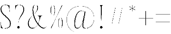 AT Paskalara Thin otf (100) Font OTHER CHARS