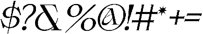 AT Schiller Italic ttf (400) Font OTHER CHARS