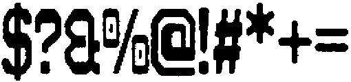 ATP Artev Condensed Rough otf (400) Font OTHER CHARS
