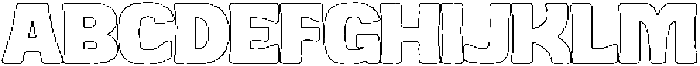 ATP Basehead Outline otf (400) Font UPPERCASE