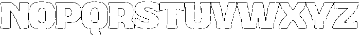 ATP Basehead Outline otf (400) Font UPPERCASE