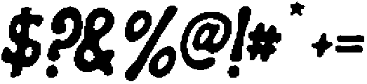 ATP-CandyPaint Regular otf (400) Font OTHER CHARS