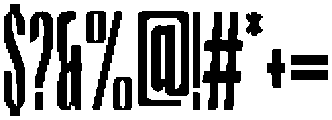 ATP-Reggie Condensed otf (400) Font OTHER CHARS