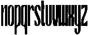 ATP-Reggie Condensed otf (400) Font LOWERCASE