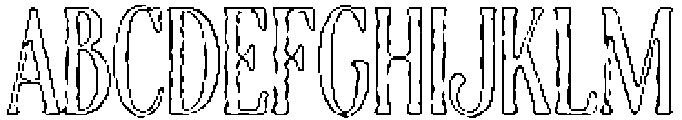 ATP Relave Outline otf (400) Font UPPERCASE